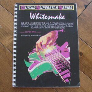 Whitesnake Guitar Tab Music Book Guitar Superstar Series Vintage Song Book